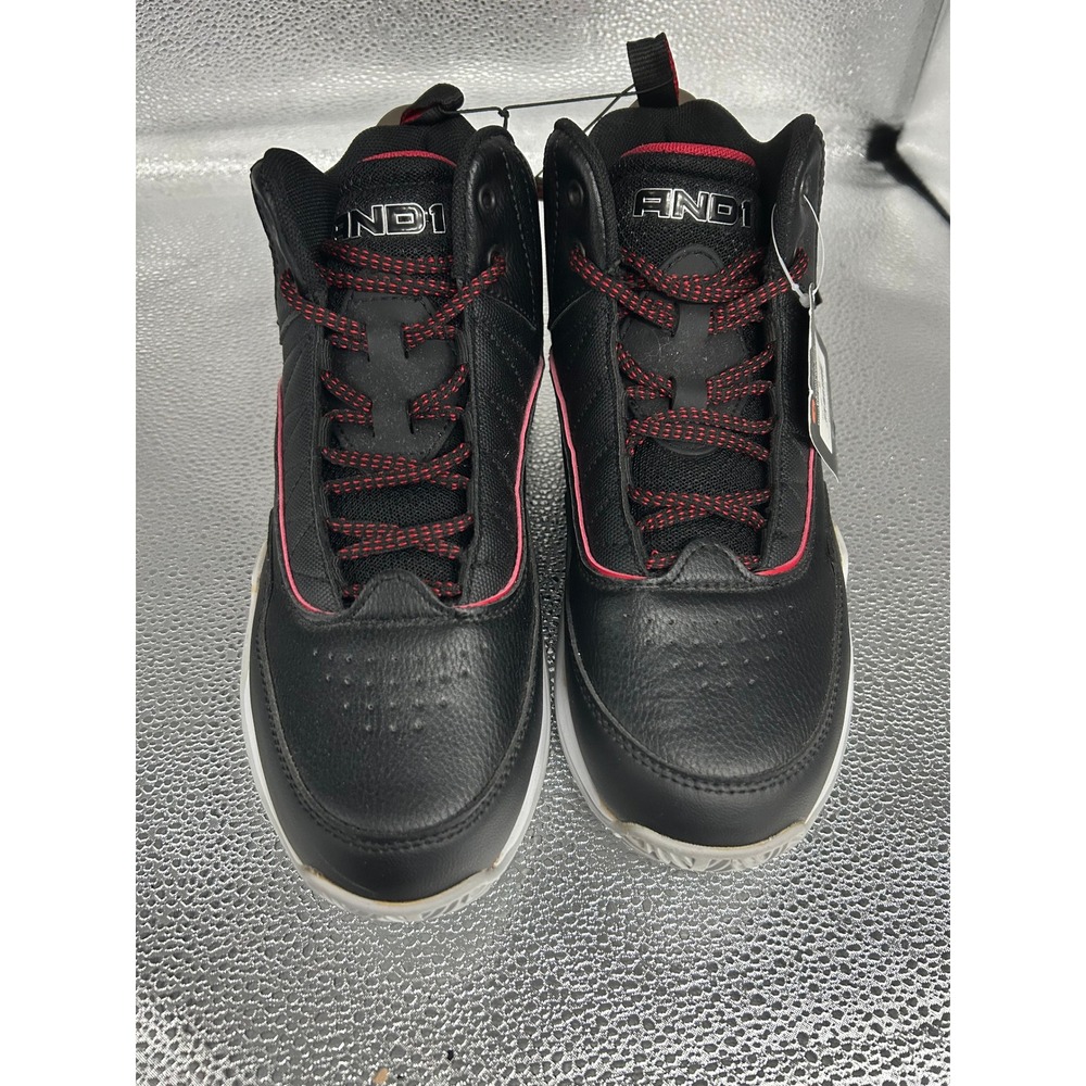 AND1‎ Streetball Mens Basketball Shoes Black Red High Top Sneakers MNA143GX001 9